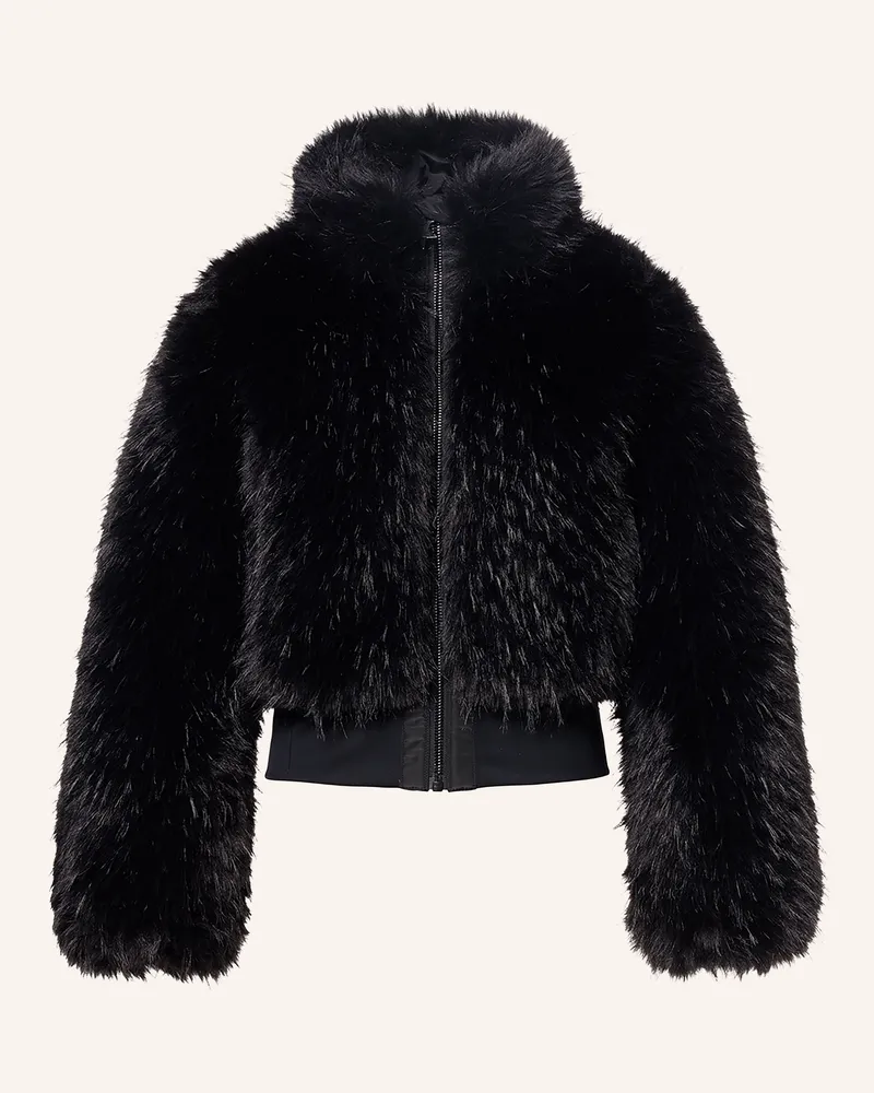 GOLDBERGH Kunstfell-Jacke Fuwa schwarz Schwarz