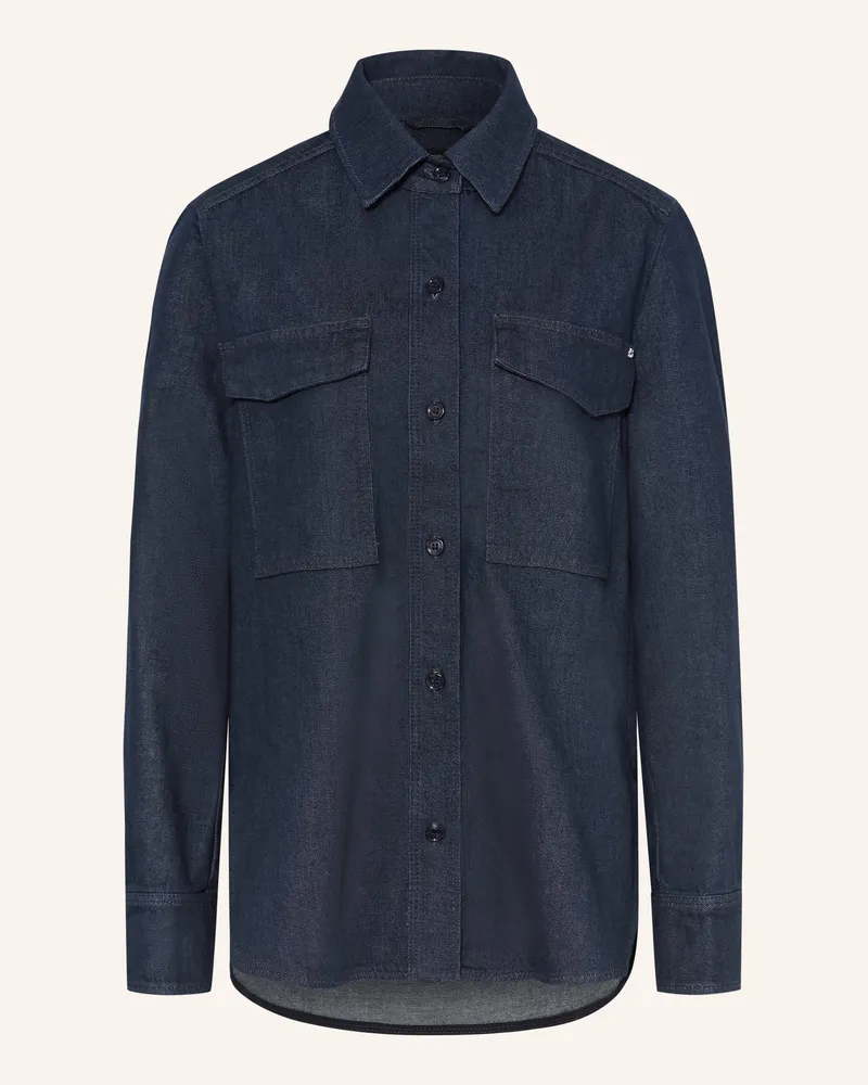 HUGO BOSS Jeanshemd Alosyne blau Dunkelblau
