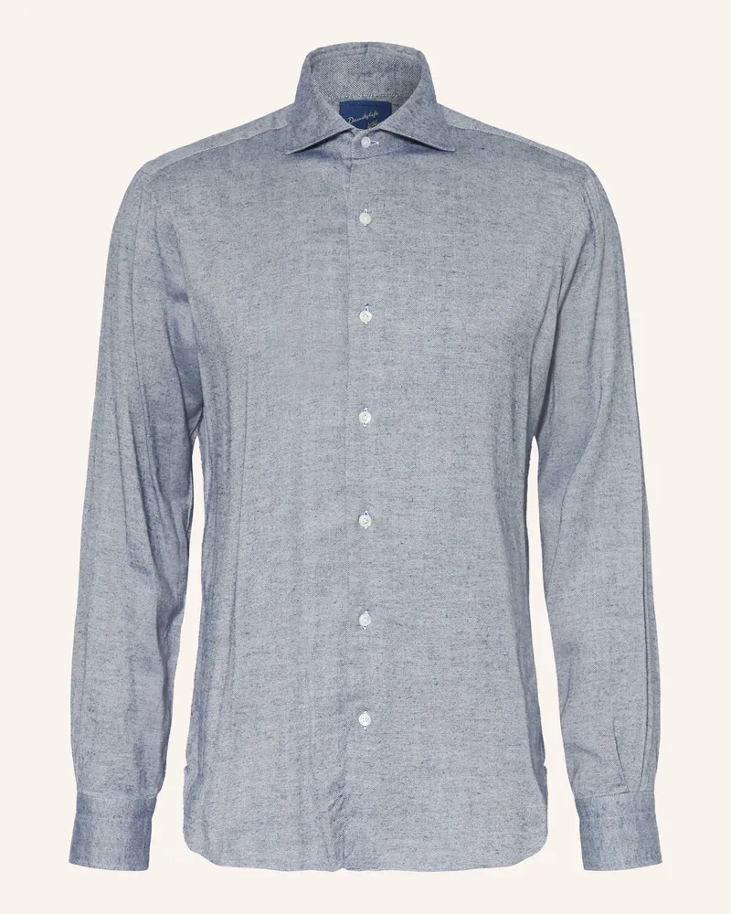 BARBA Hemd Slim Fit blau Dunkelblau