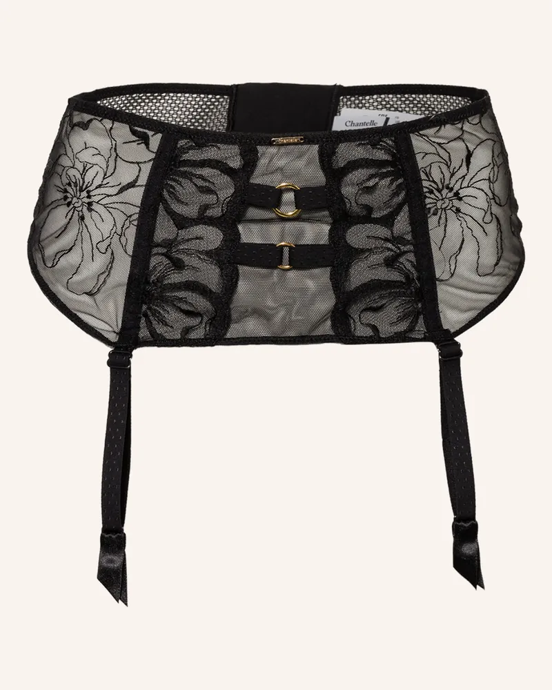 Chantelle Strumpfhalter Fleurs schwarz Schwarz