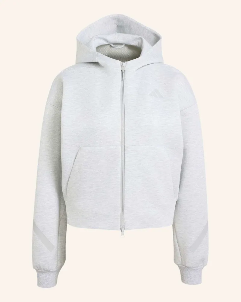 adidas Adidas Z.N.E. Sweatshirt, Kürzer Geschnitten, Durchgehender Reissverschluss grau Grau