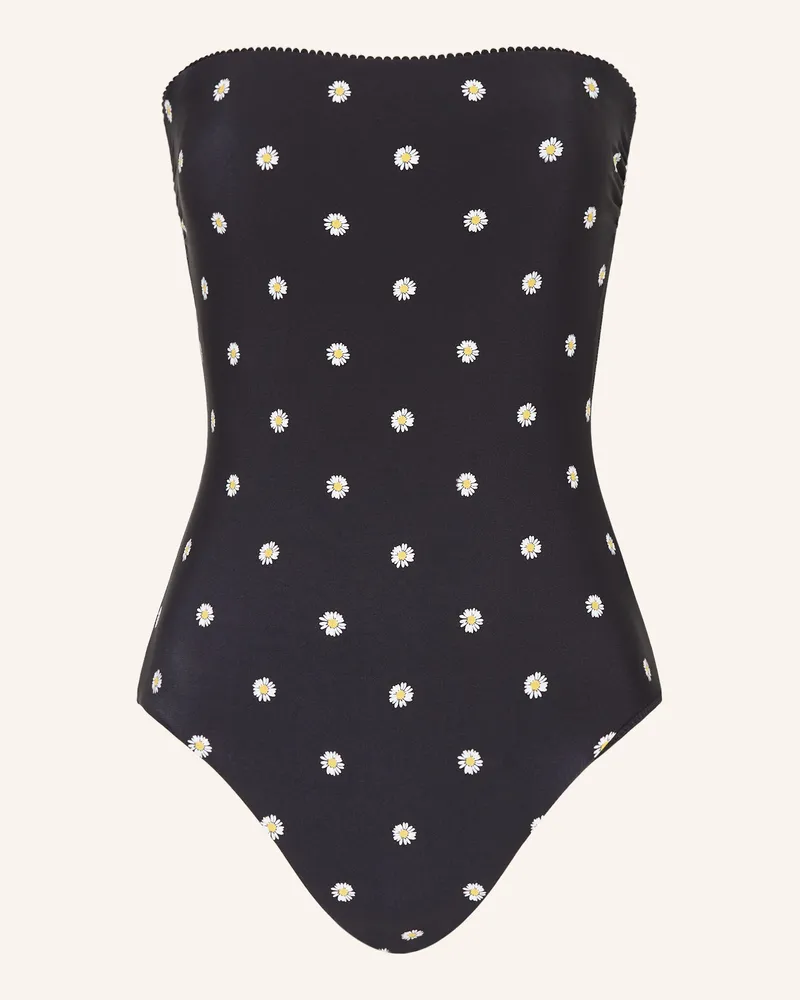 Seafolly Australia Bandeau-Badeanzug DAISYCHAIN Schwarz
