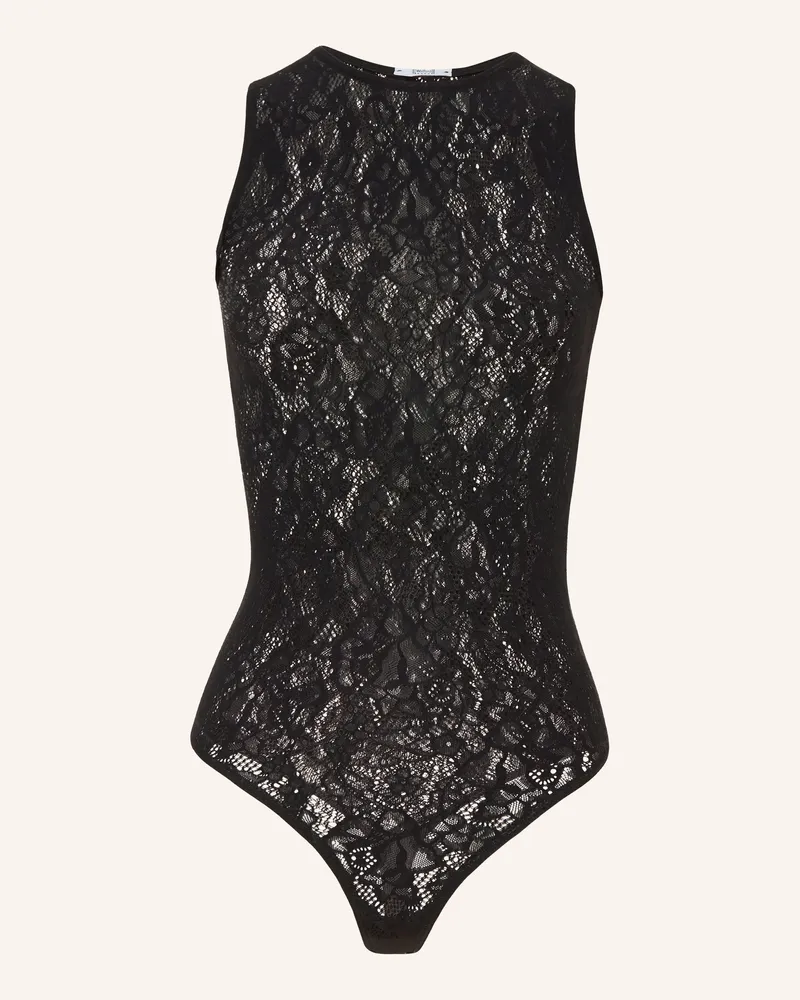 Wolford String-Body Infite Rose Net schwarz Schwarz