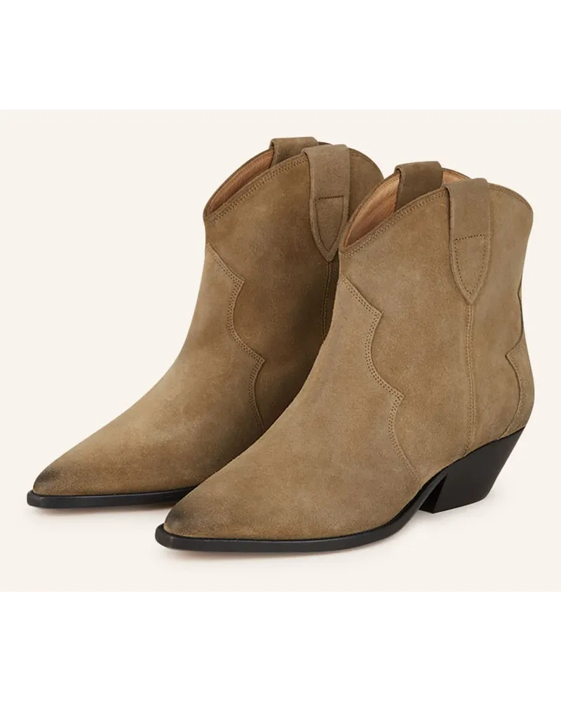 Isabel Marant Cowboy Boots DEWINA - KHAKI Beige