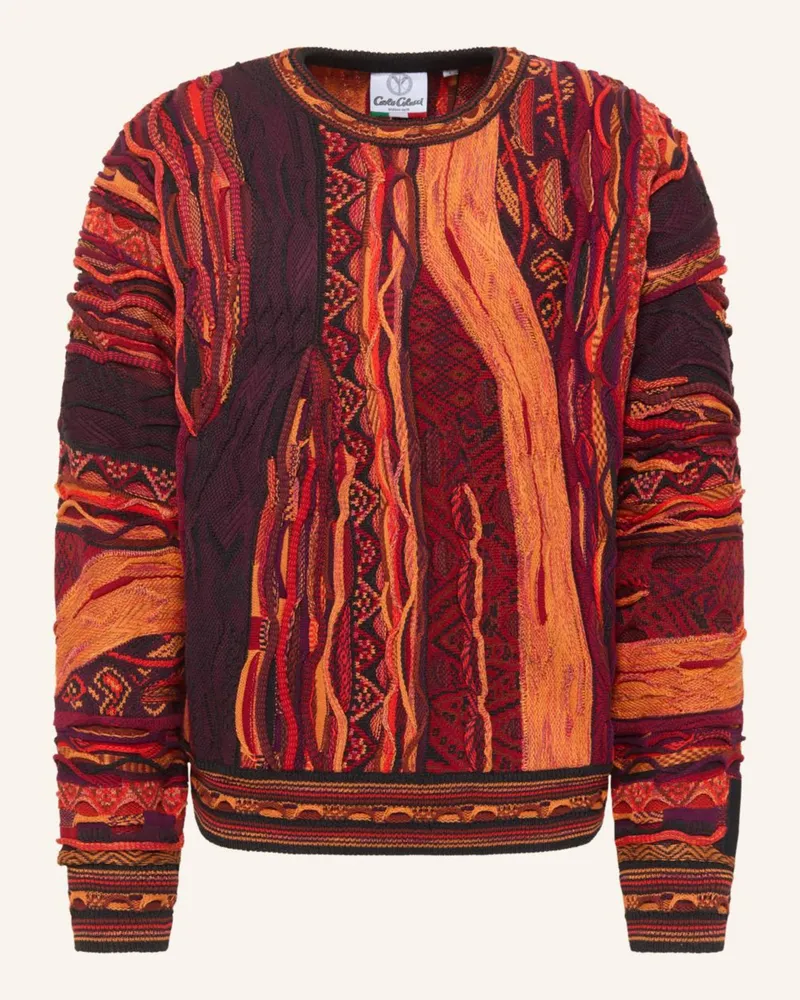 Carlo Colucci Strickpullover Di Palo orange Orange