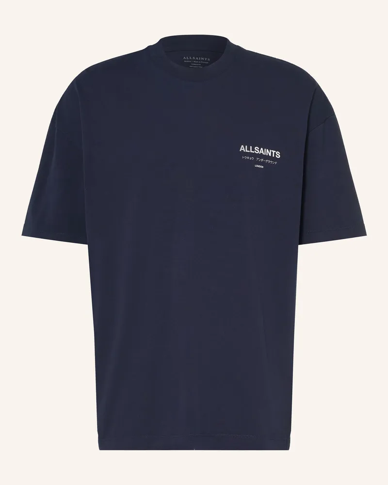 AllSaints T-Shirt Underground blau Dunkelblau