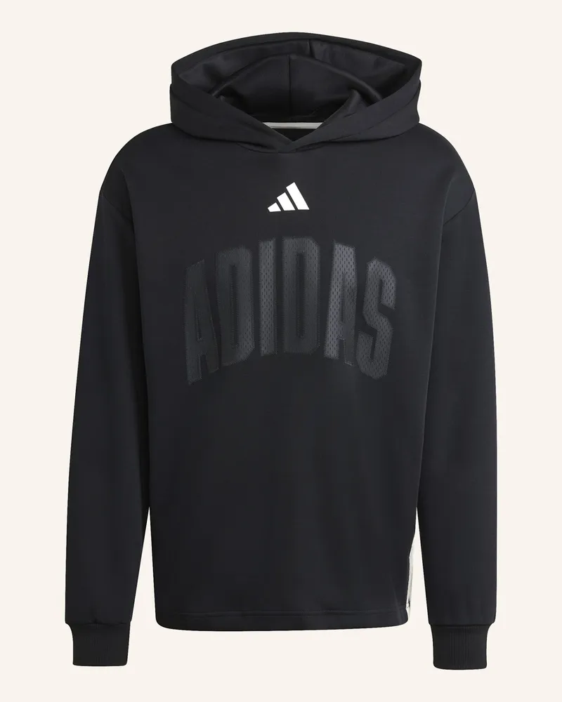 adidas STADIUM GRAPHIC HOODIE Schwarz