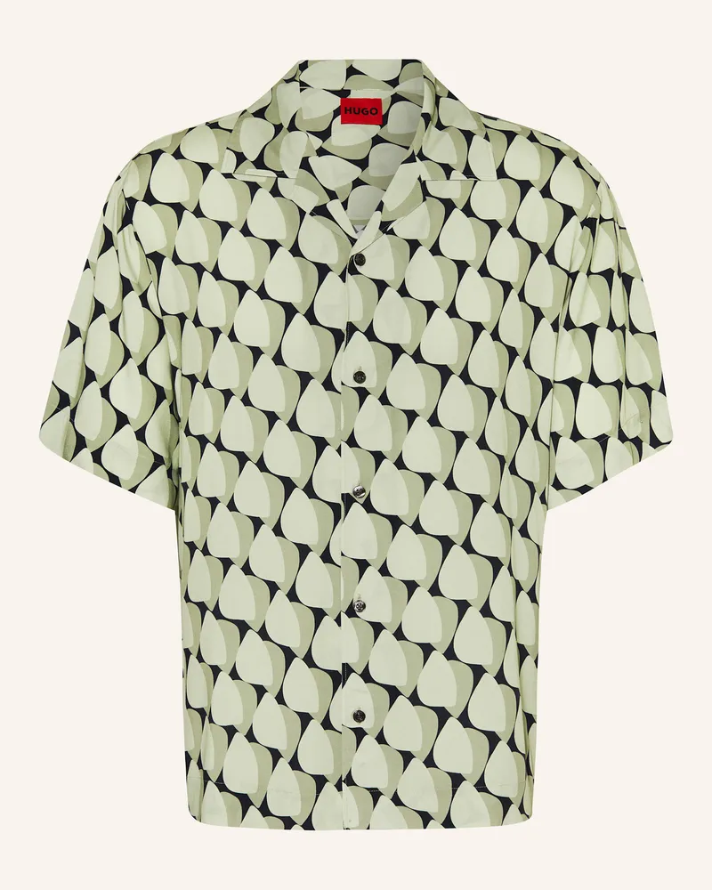 HUGO BOSS Resorthemd ESPINO Comfort Fit Hellgrün