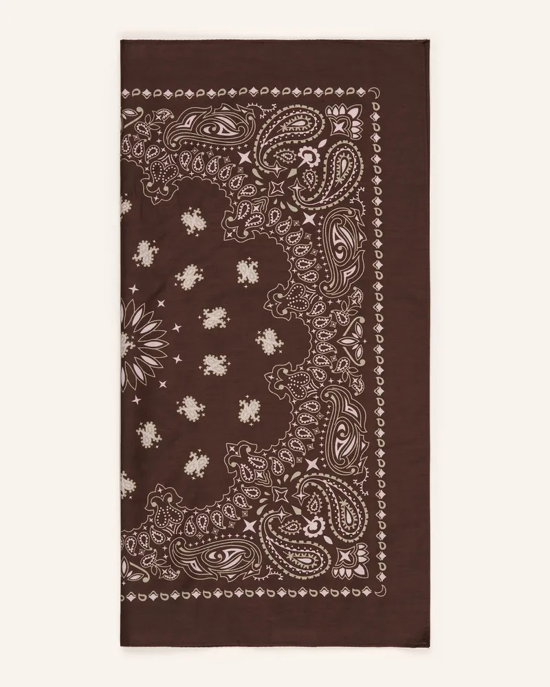 Darling Harbour Tuch Mit Seide braun Chocolate