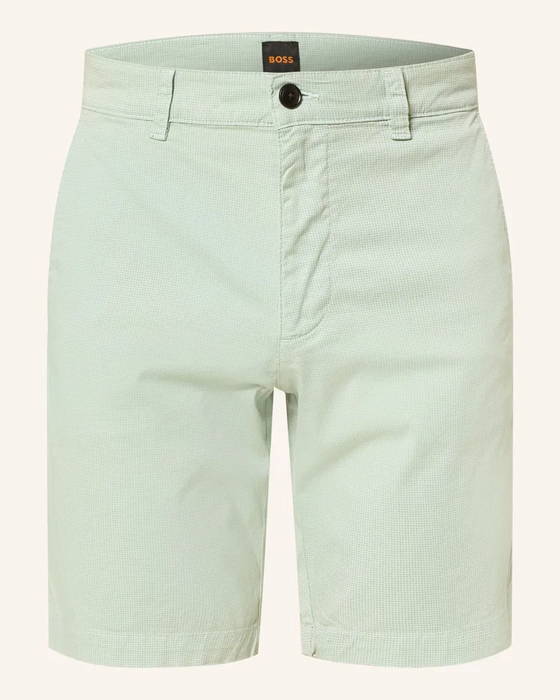 HUGO BOSS Chinoshorts Slim Fit gruen Hellgrün