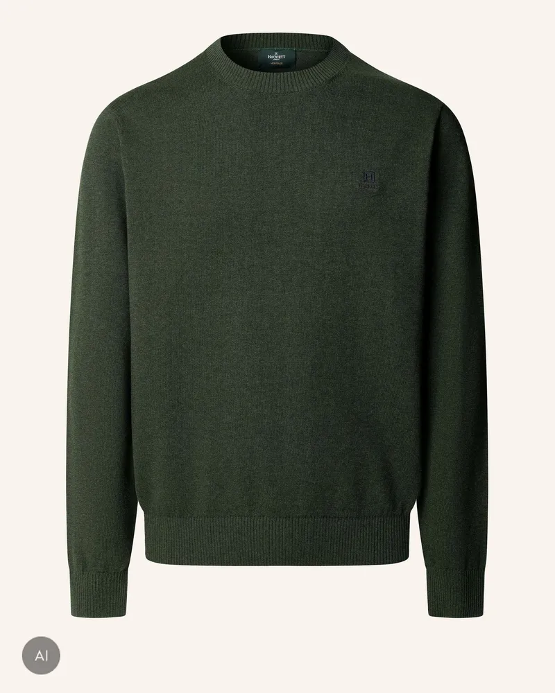 Hackett Pullover Hrtg Cotton H Crew gruen Grün