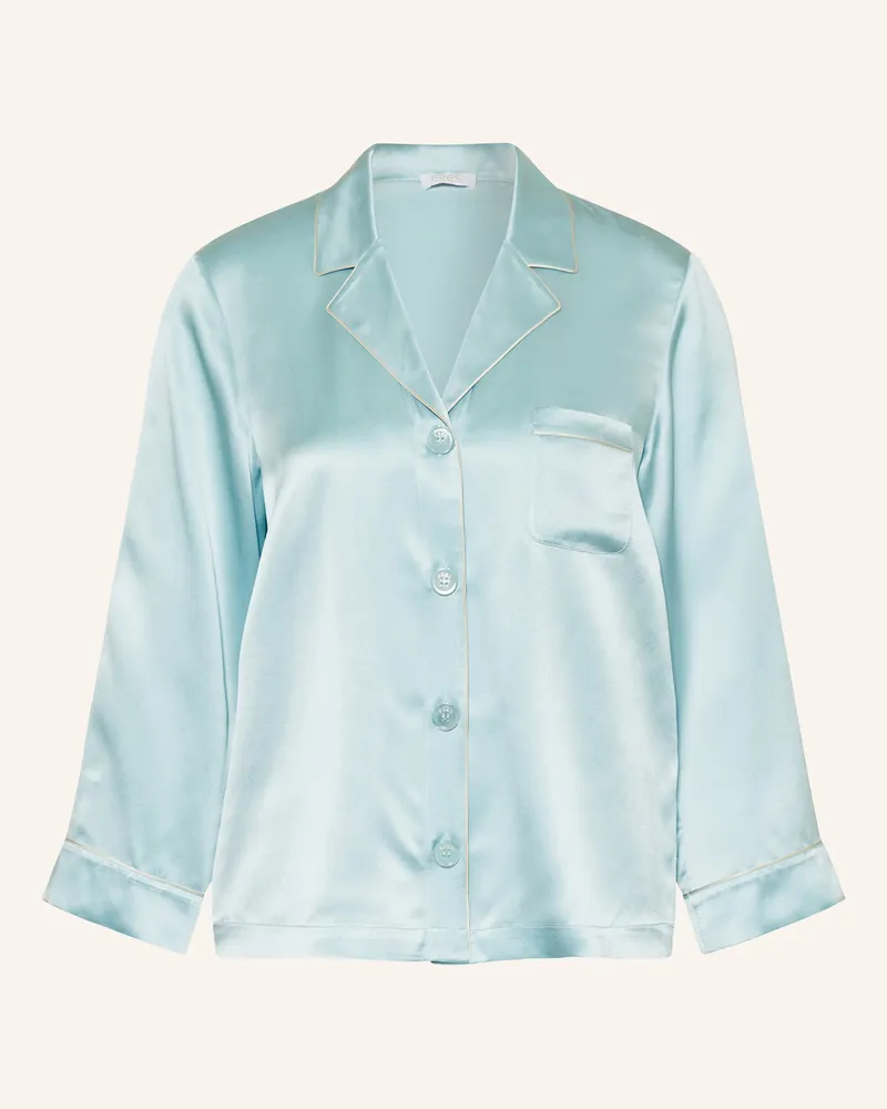 Eres Schlafshirt Convive Aus Seide blau Türkis