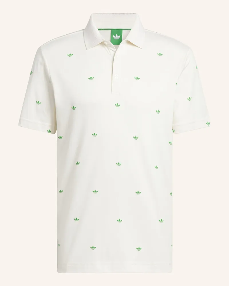 adidas ORIGINALS PRINTED TREFOIL POLOSHIRT Weiss