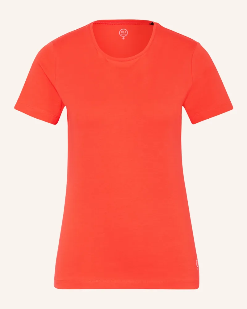 Boviva T-Shirt mit Schmucksteinen Hellrot