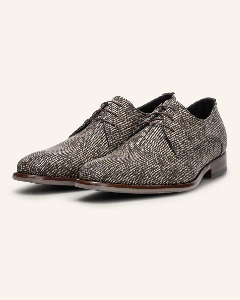 Floris van Bommel Schnürschuh De Stijler 20 braun Hellbraun
