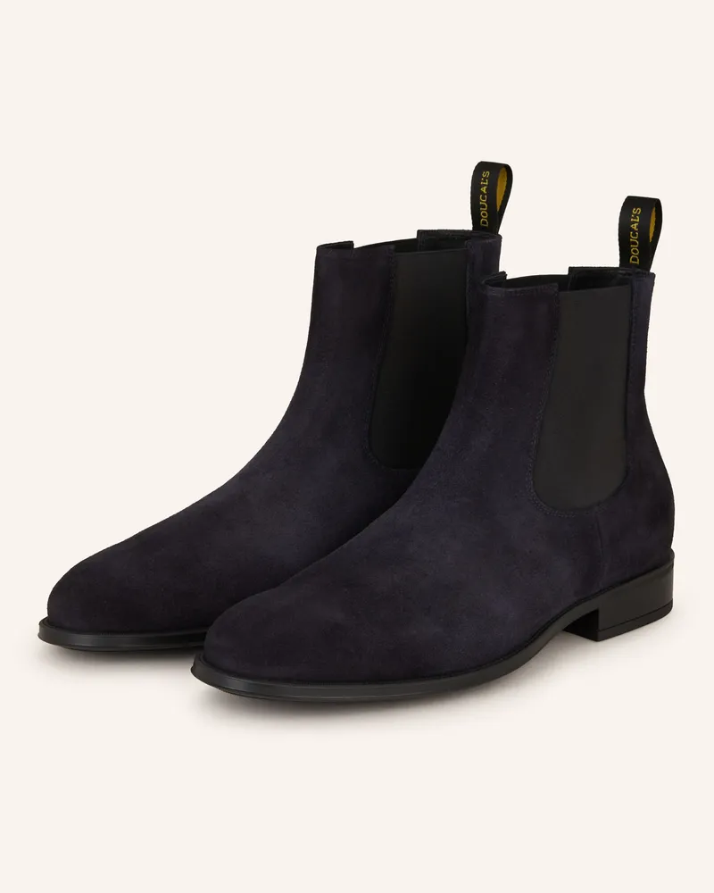 Doucal´s Chelsea-Boots blau Dunkelblau