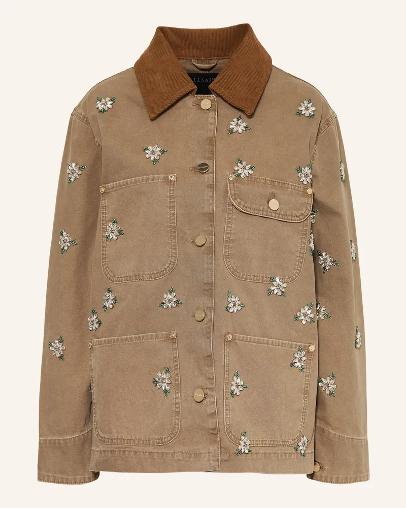 AllSaints Jeansjacke BEX mit Schmucksteinen 10297