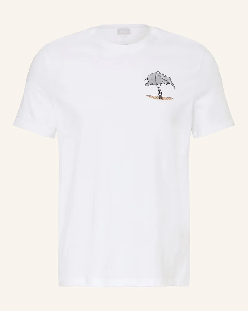 Mey Schlafshirt Serie Mey × Loriot weiss Weiss