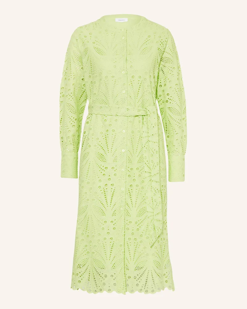 Darling Harbour Kleid Aus Lochspitze gruen Mint