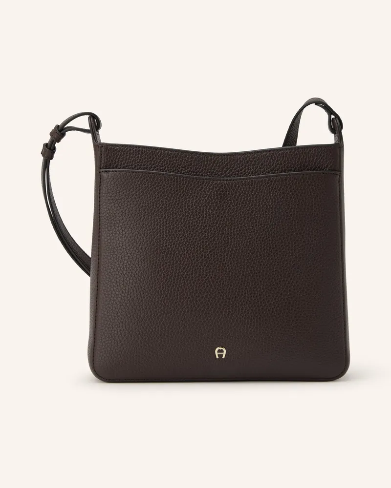 Aigner Umhängetasche Pura Medium braun Dunkelbraun