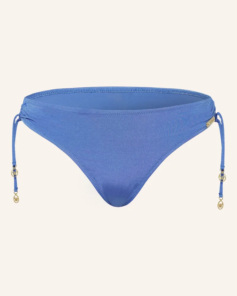 watercult Basic-Bikini-Hose SHIMMERING SOLIDS Blau