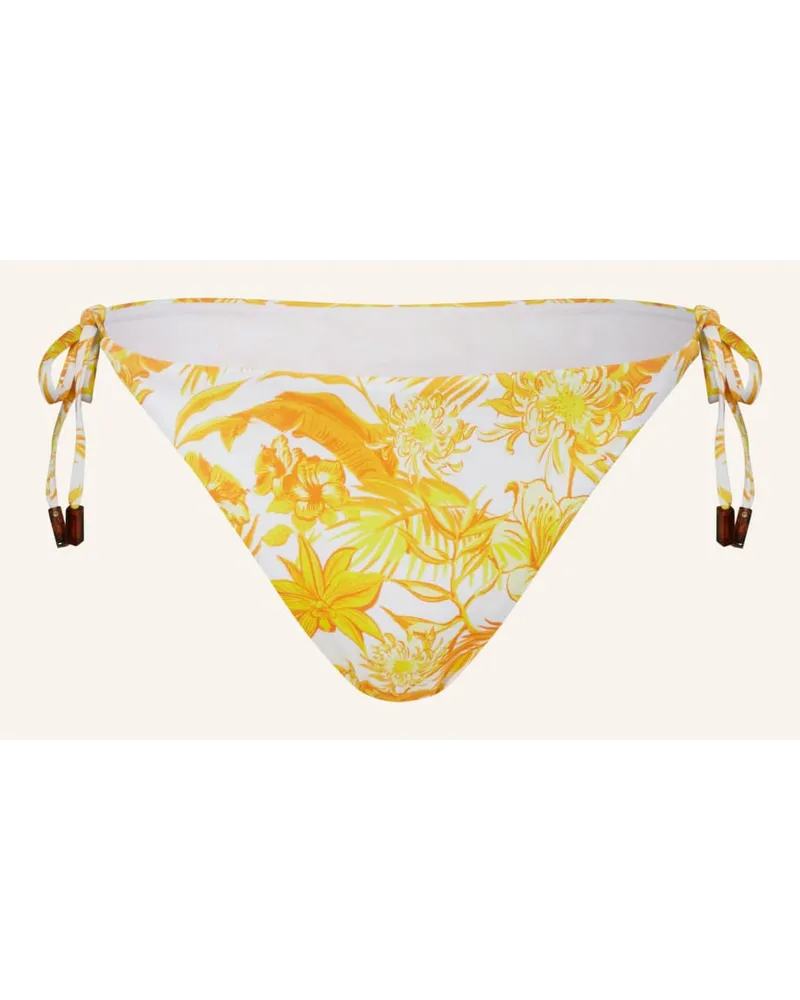 Vilebrequin Triangel-Bikini-Hose TAHITI FLOWERS Gelb