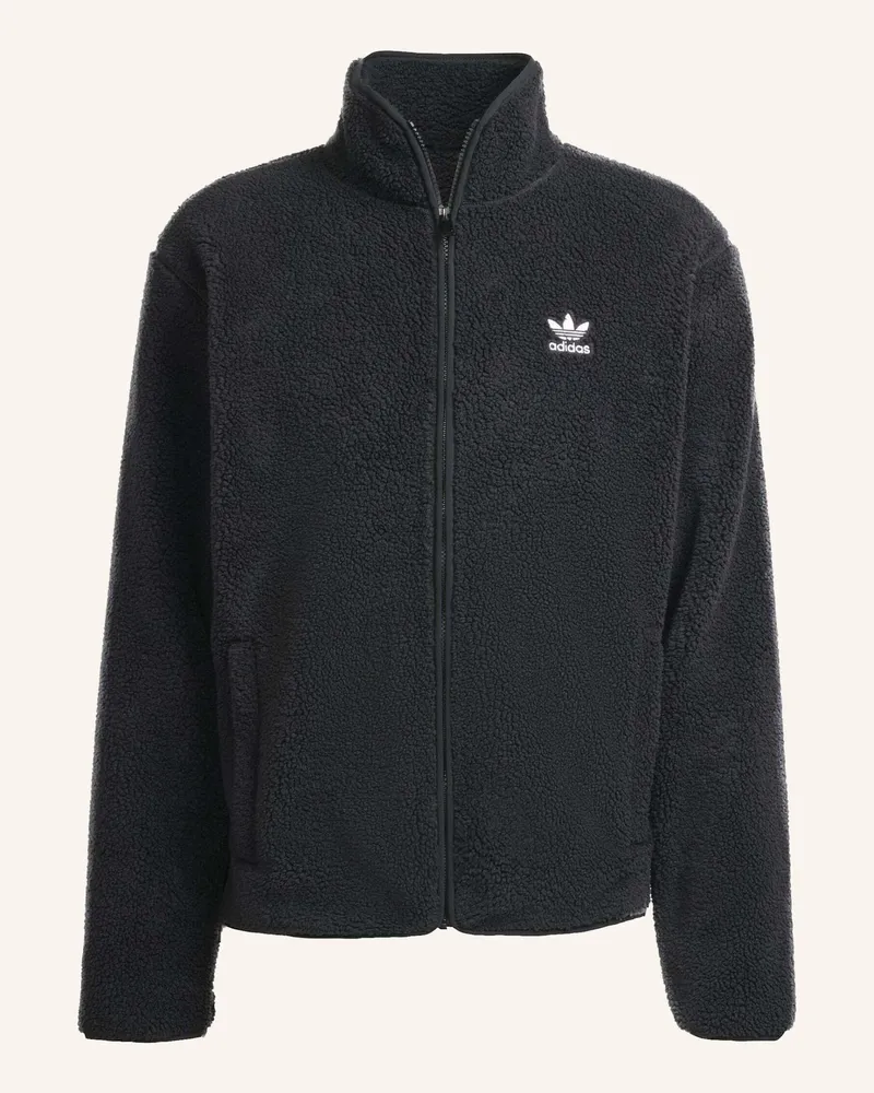 adidas TREFOIL ESSENTIALS TEDDY FLEECE Schwarz