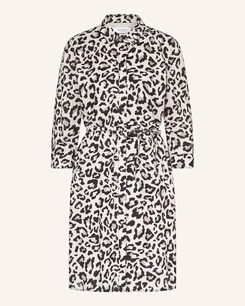 COMMA Hemdblusenkleid Weiss