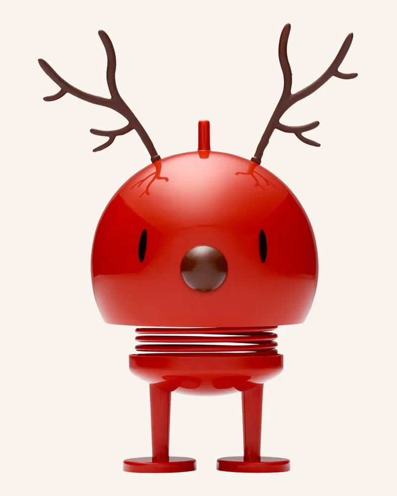 Hoptimist Dekofigur REINDEER BUMBLE MEDIUM Rot