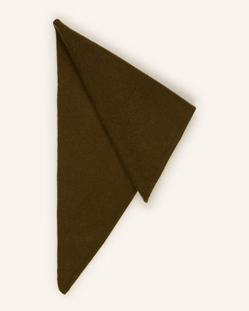 Darling Harbour Dreieckstuch Mit Cashmere gruen Olive
