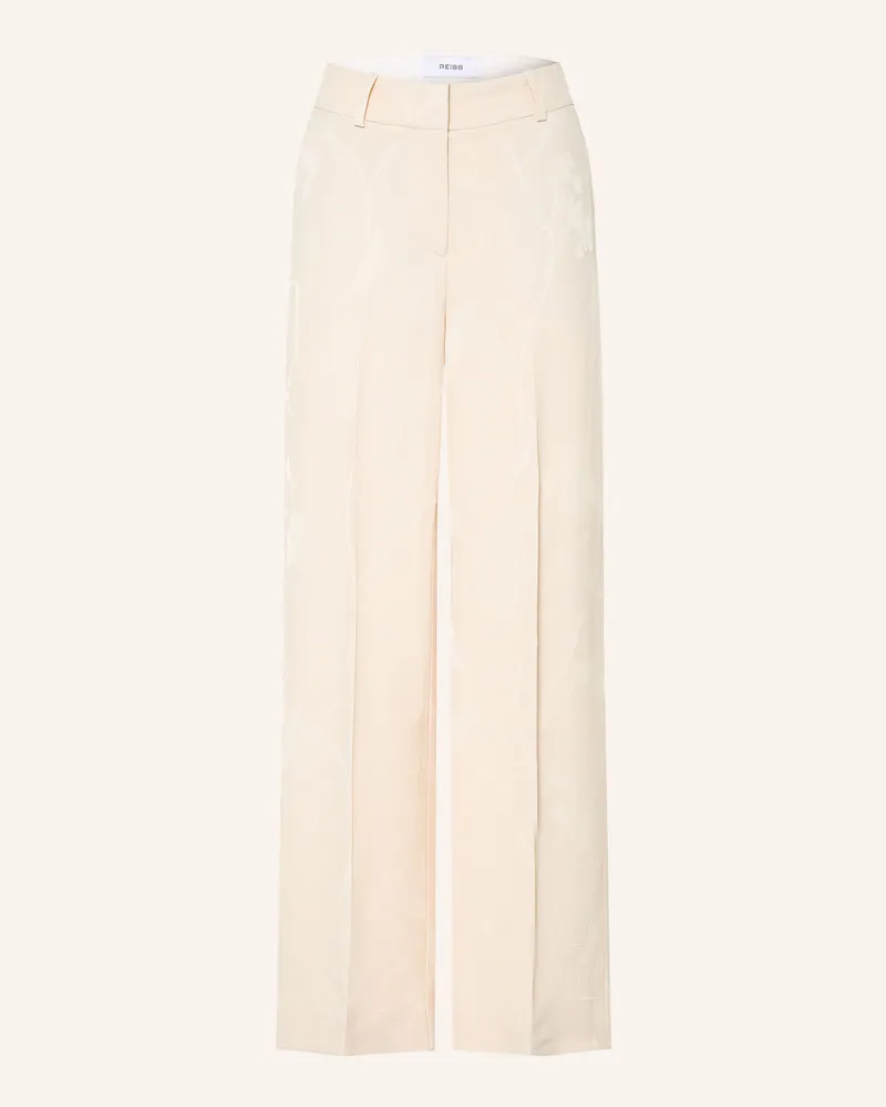 Reiss Jacquard-Hose Ottie weiss Creme