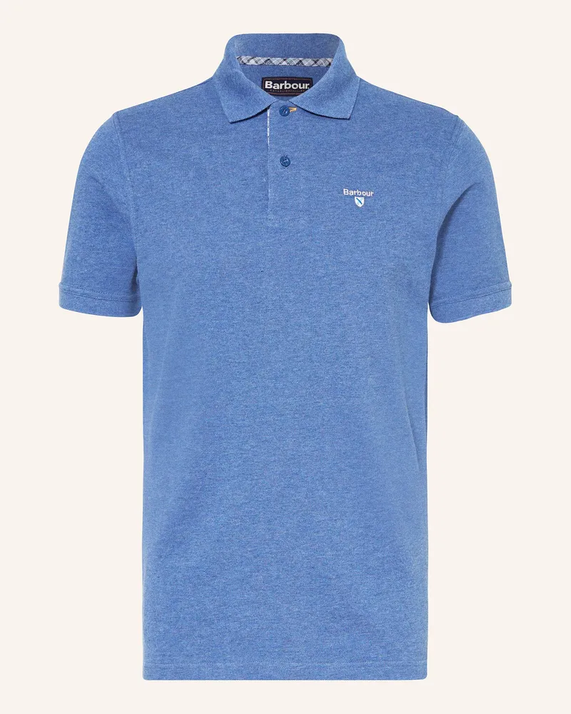 Barbour Piqué-Poloshirt Blau