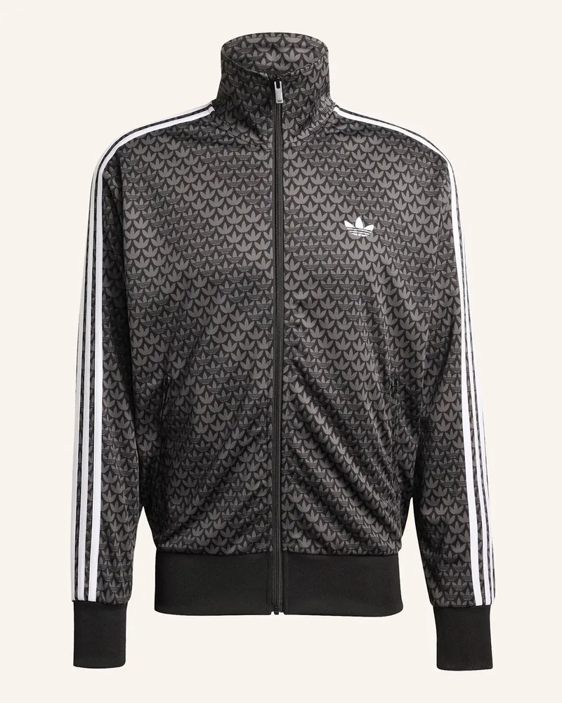 adidas Firebird Loose Monogram Trainingsjacke schwarz Schwarz