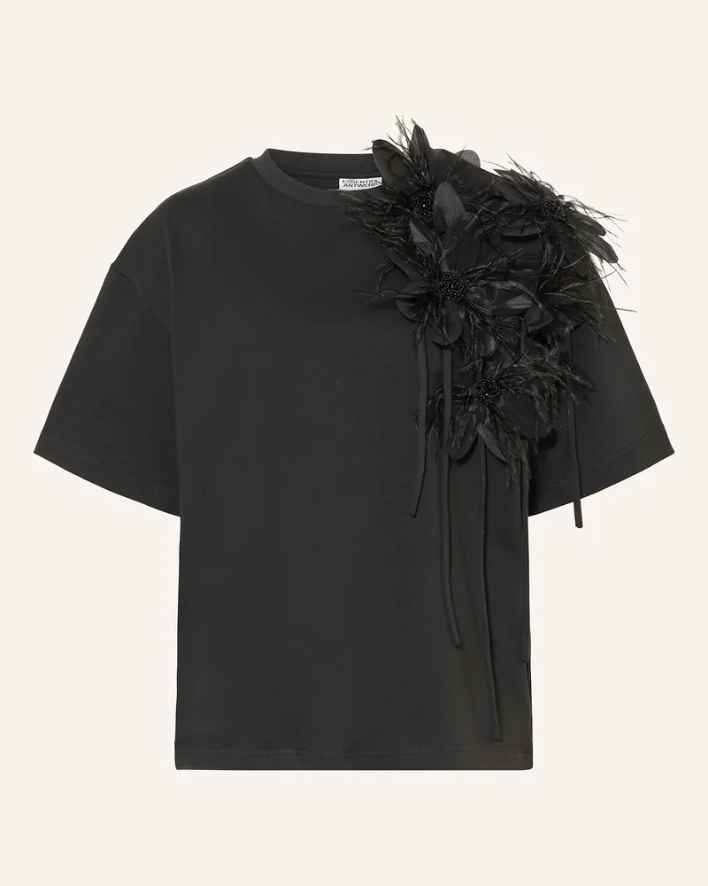 Essentiel T-Shirt IBISCUS mit Schmucksteinen Schwarz
