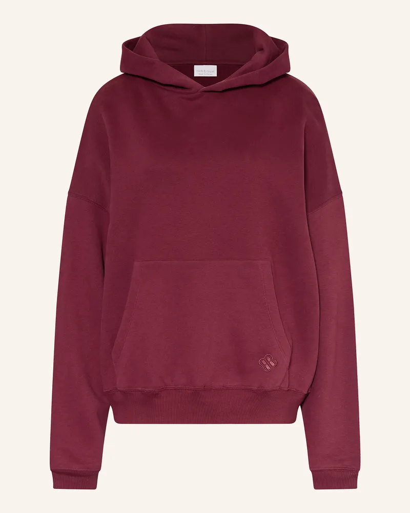 Rich&Royal Hoodie Dunkelrot