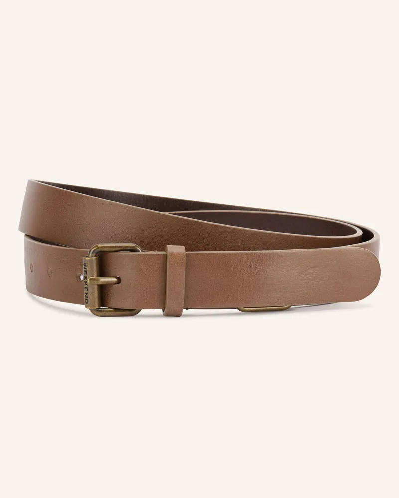 Max Mara Ledergürtel Saio braun Hellbraun