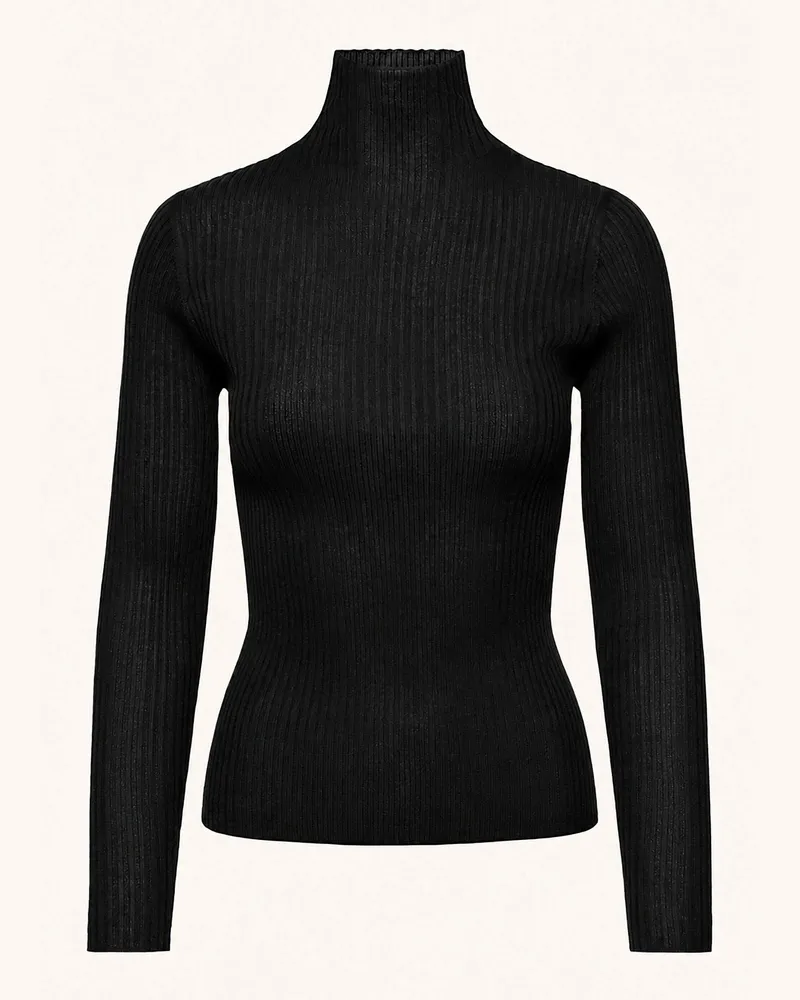 KIEFERMANN Kiefermann Women Rollkragenpullover Aus Feiner Merinowolle Balida schwarz Schwarz