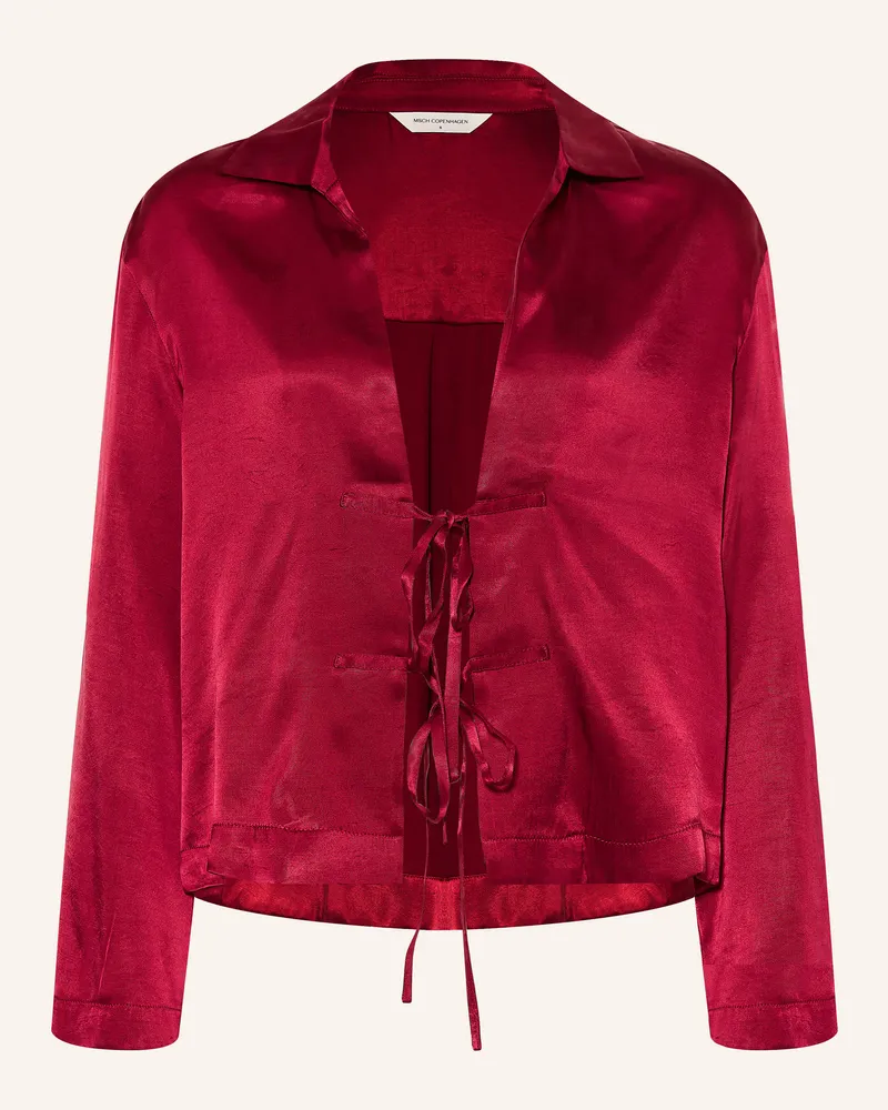 MOSS COPENHAGEN Blusenshirt Mschshaelan Aus Satin rot Rot
