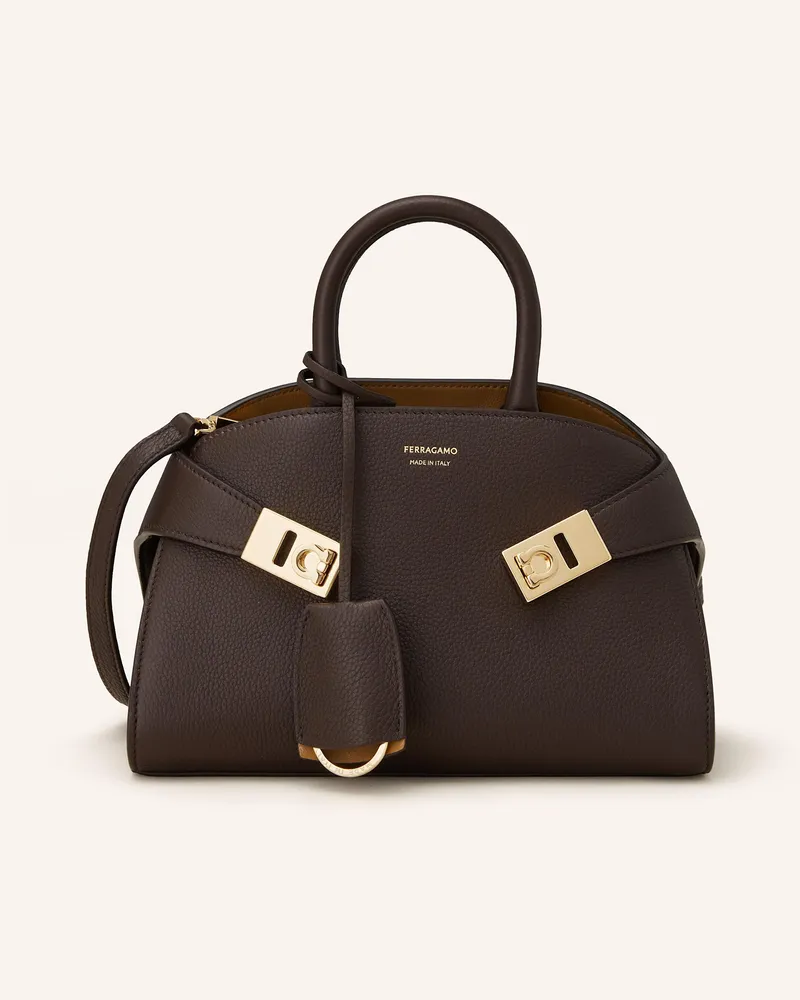 Ferragamo Handtasche HUG MINI Dunkelbraun