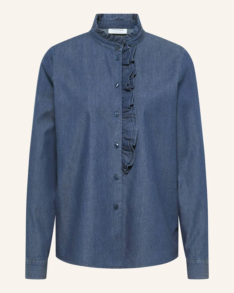 Eterna Jeansbluse Dunkelblau