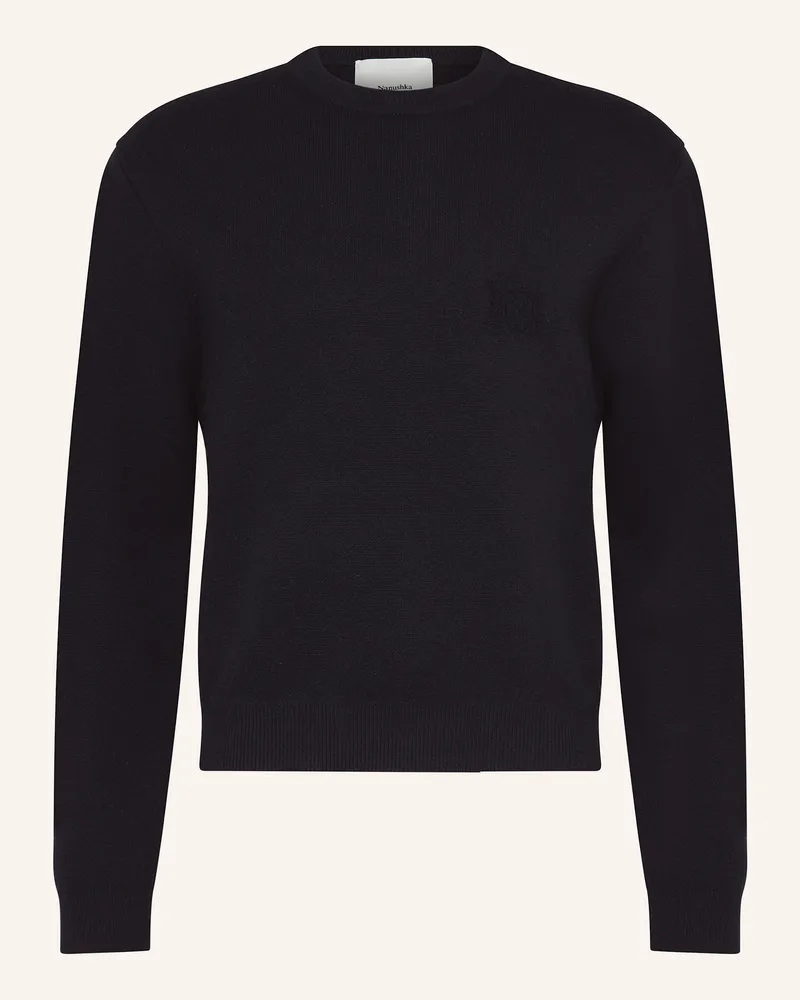 Nanushka Pullover STONO Dunkelblau