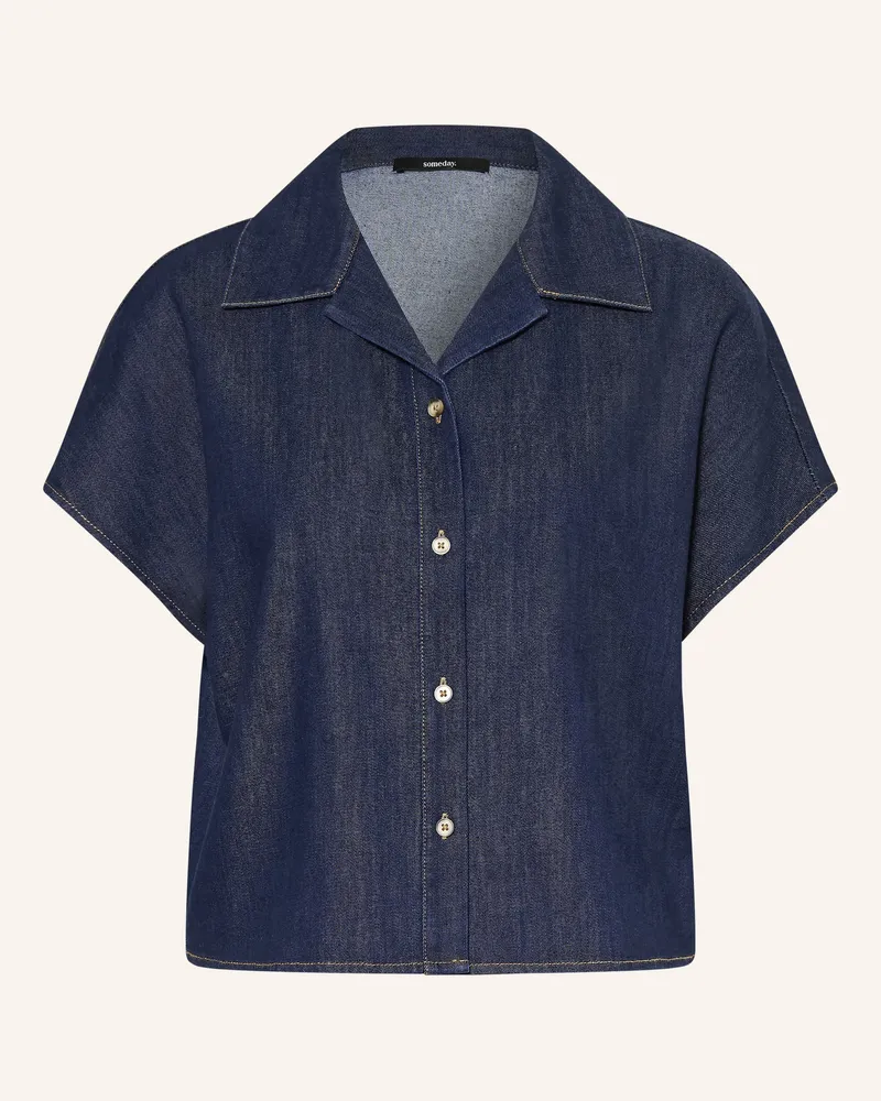 someday. Bluse Zondra In Jeansoptik blau Dunkelblau