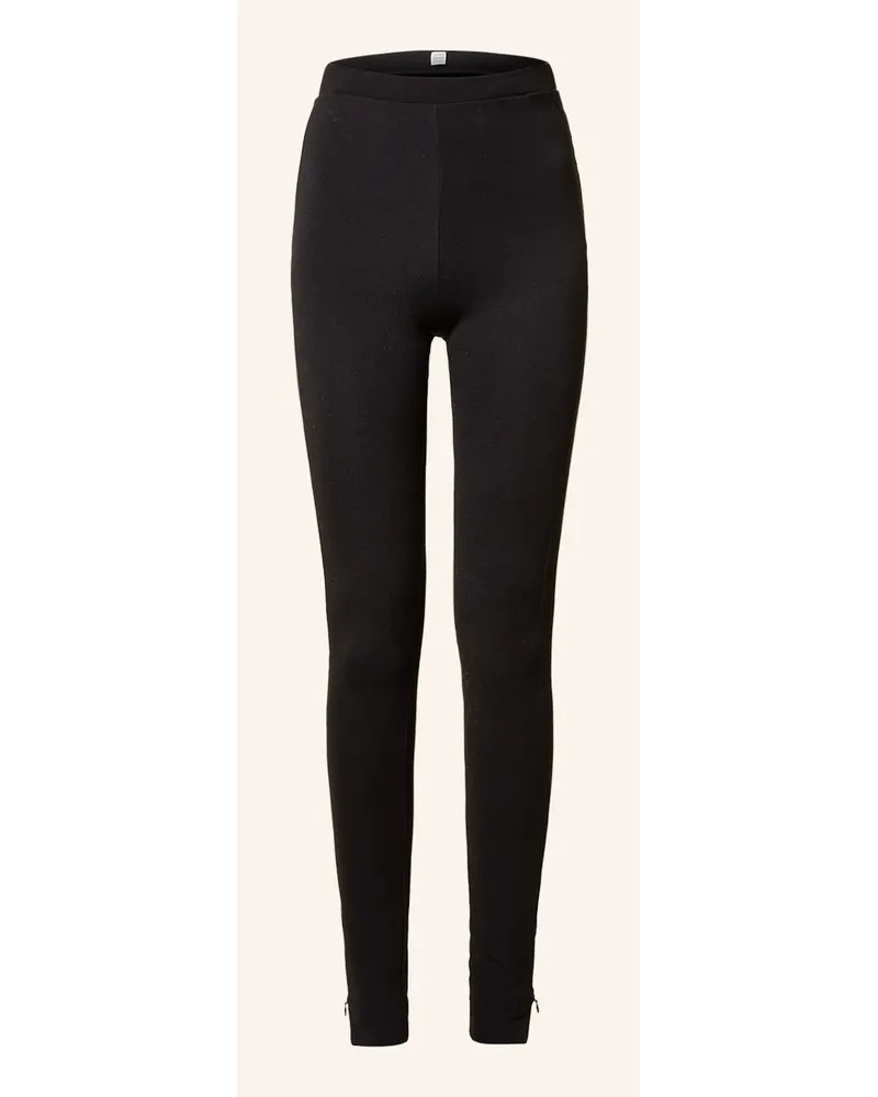 Totême Leggings Schwarz