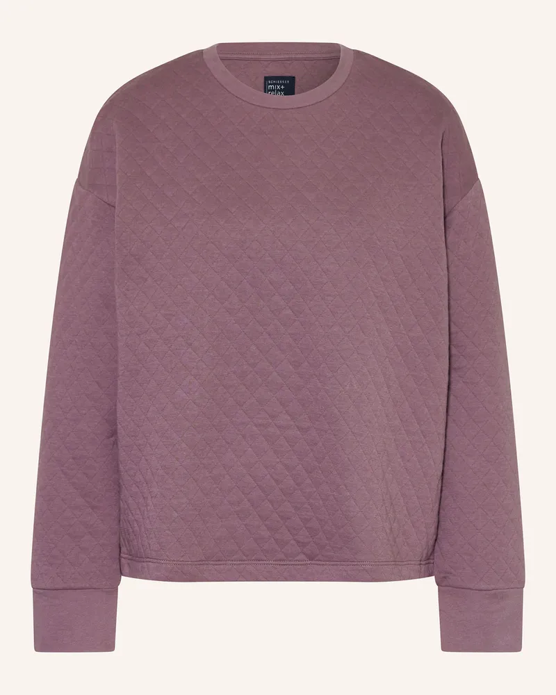 Schiesser Lounge-Sweatshirt Mix+Relax lila Fuchsia