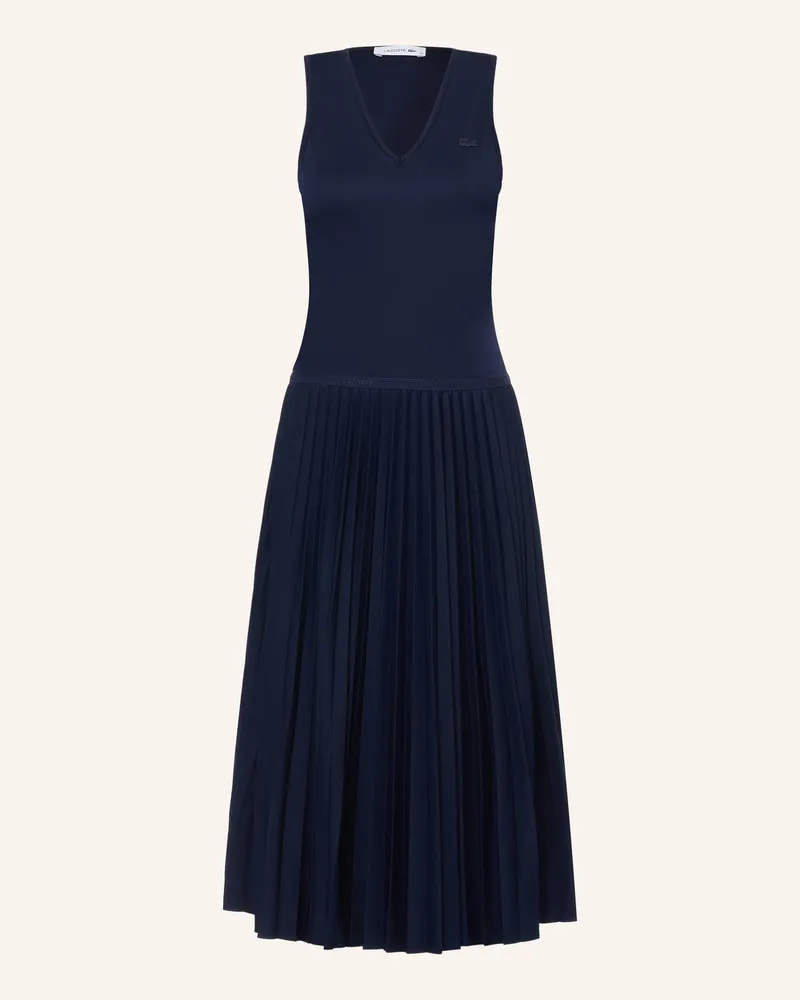 Lacoste Jerseykleid Mit Plissees blau Dunkelblau