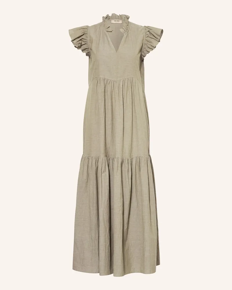 Mos Mosh Kleid Mmwaldy Izha Mit Rüschen gruen Hellgrün