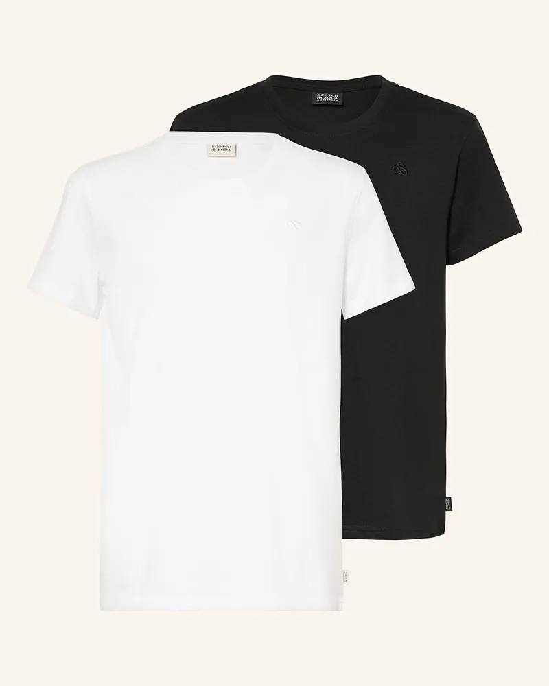 Scotch&Soda 2er-Pack T-Shirts CORE Schwarz