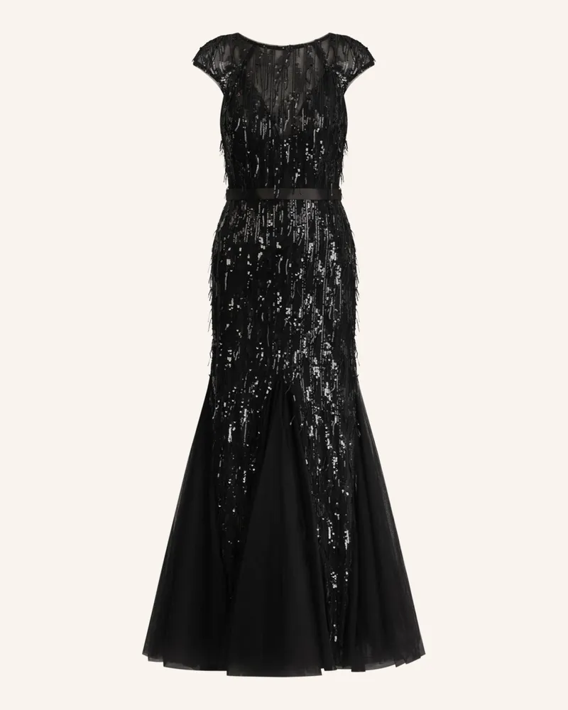 Apart Paillettenkleid schwarz Schwarz