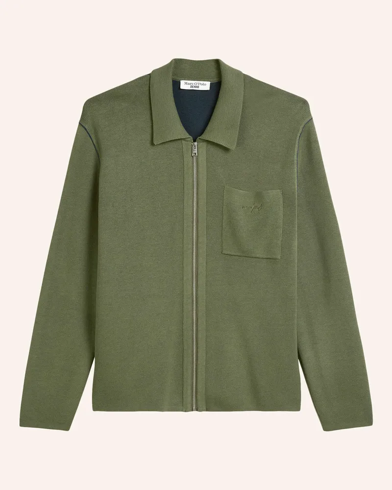 Marc O'Polo Strickjacke gruen Dunkelgrün