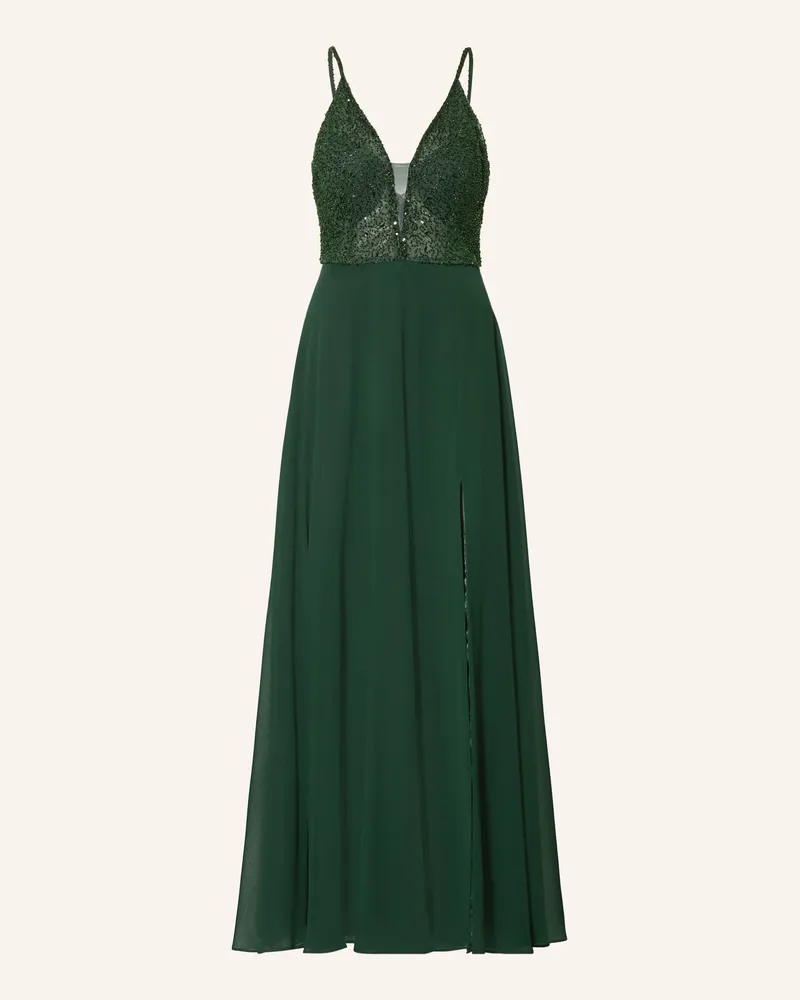 Vera Mont Abendkleid Mit Pailetten gruen Dunkelgrün